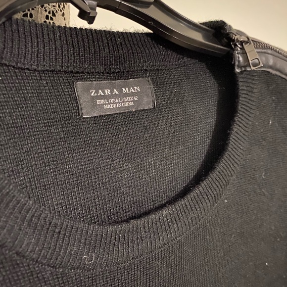 ZARA MAN Black Sweater, Size L - Picture 4 of 5